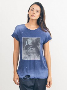 Junk Food Clothing - women's 'destroyed' Darth Vader t-shirt