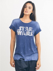 Junk Food Clothing - women's 'destroyed' Star Wars logo t-shirt
