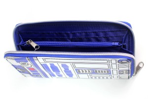 Bioworld - women's R2-D2 zip up wallet