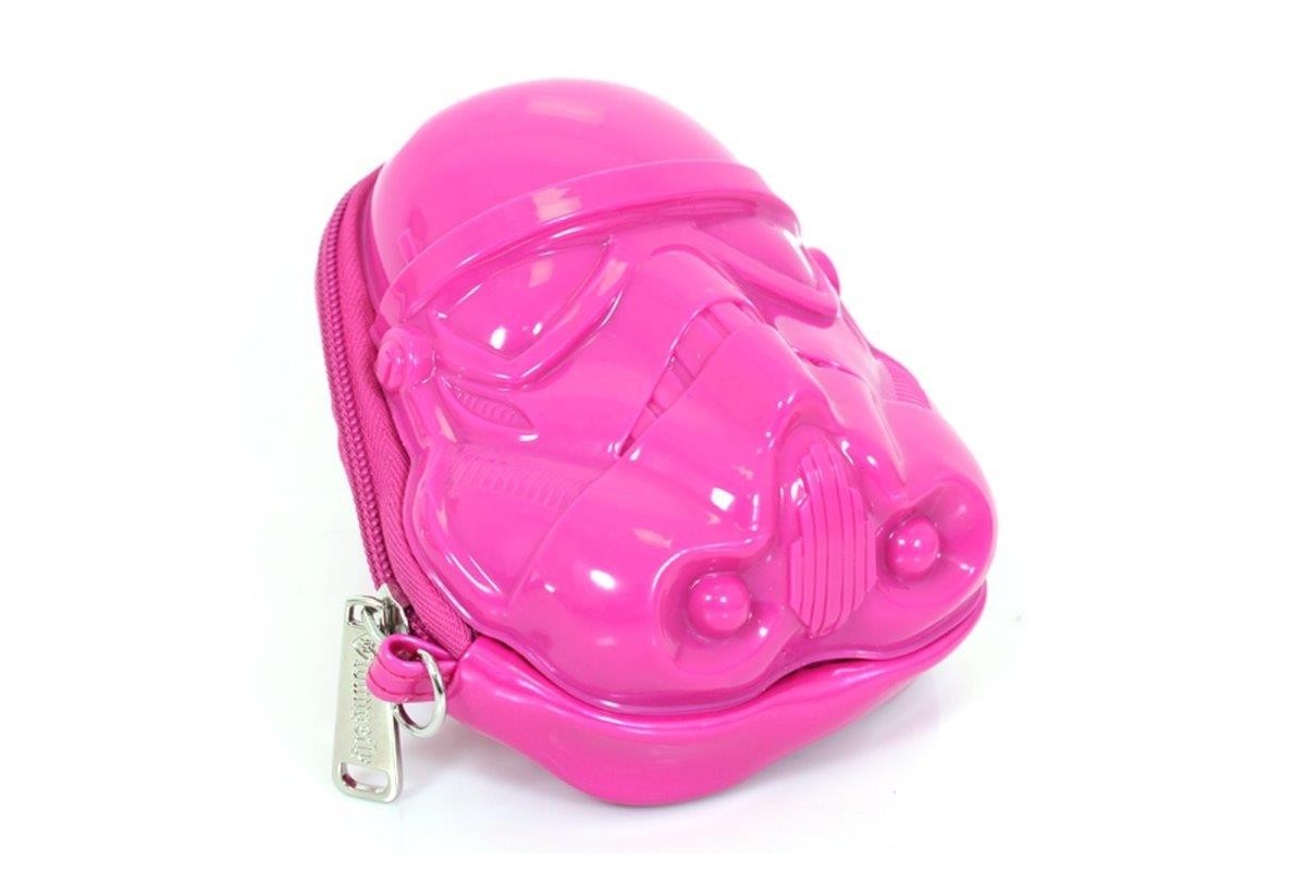 Loungefly x Star Wars limited edition pink Stormtrooper 3D coin purse wrislet clutch