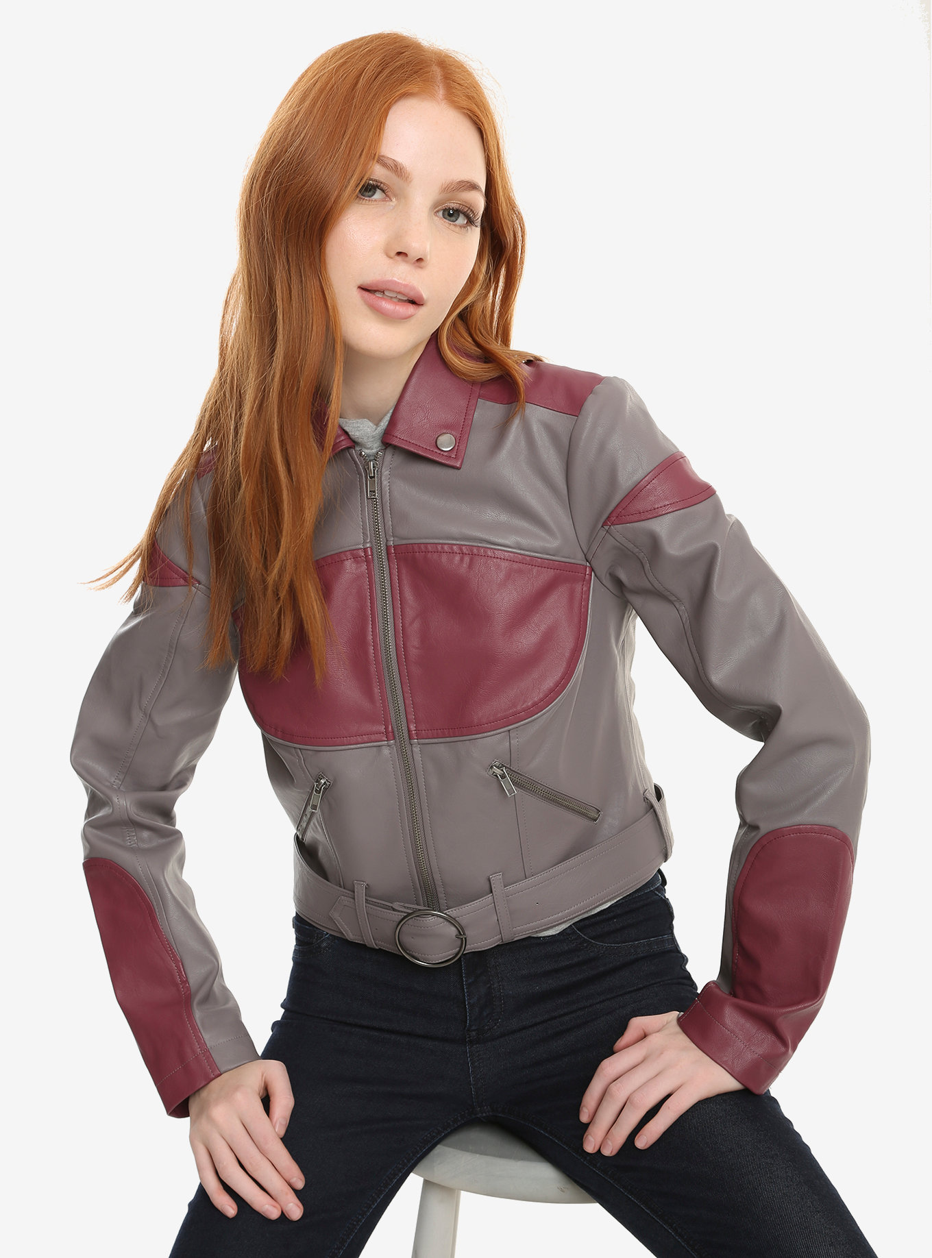 Heroes & Villains | Ahsoka Faux Leather Cropped Moto Jacket M