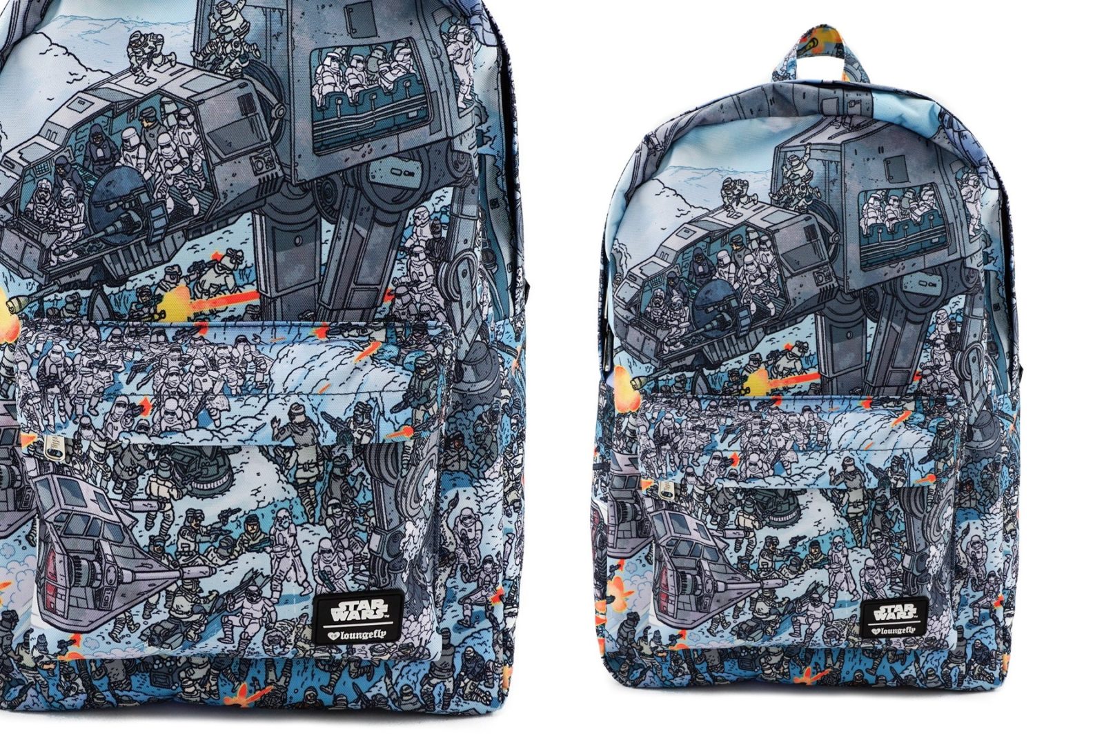 Loungefly x Star Wars Empire Strikes Back Hoth AT-AT Print Backpack