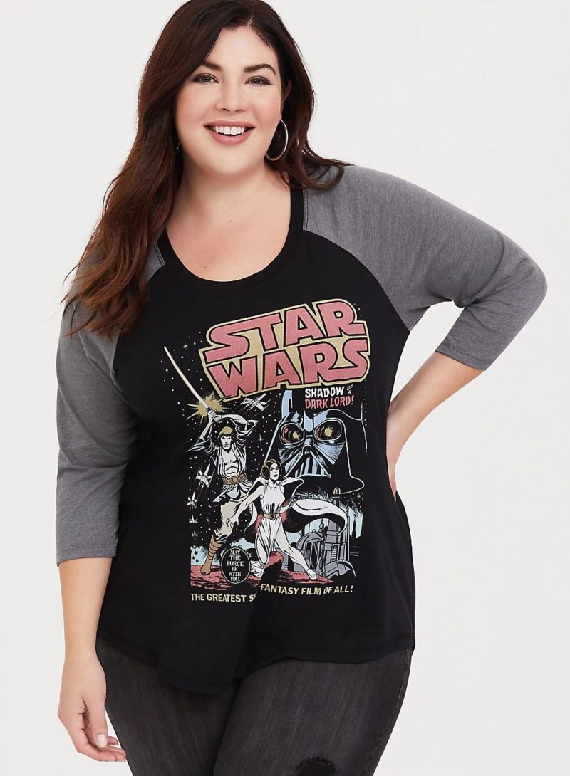 Women's Star Wars Plus Size Raglan Tee - The Kessel Runway