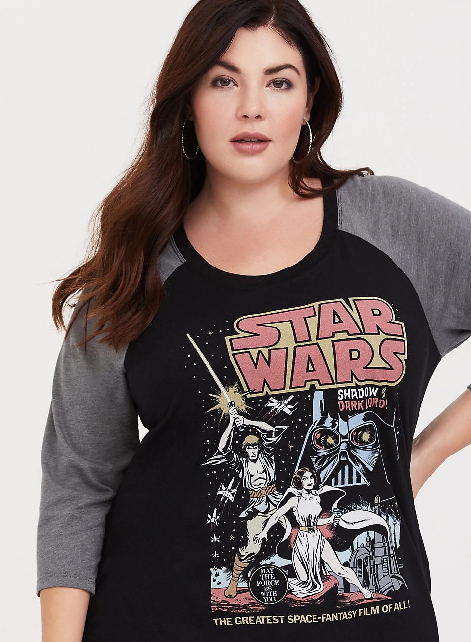 Women\'s Star Wars Plus Raglan - Size Kessel The Runway Tee
