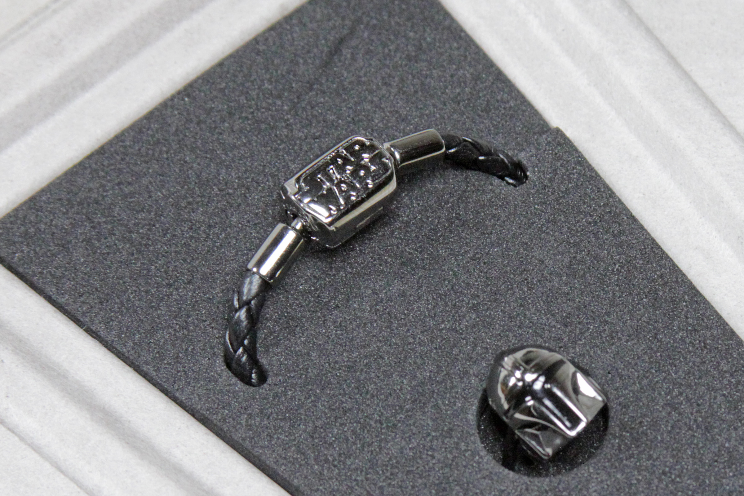 FINAL SALE - Pandora Moments Star Wars™ Limited Edition Clasp Double Black  Leather Bracelet, Ruthenium plated
